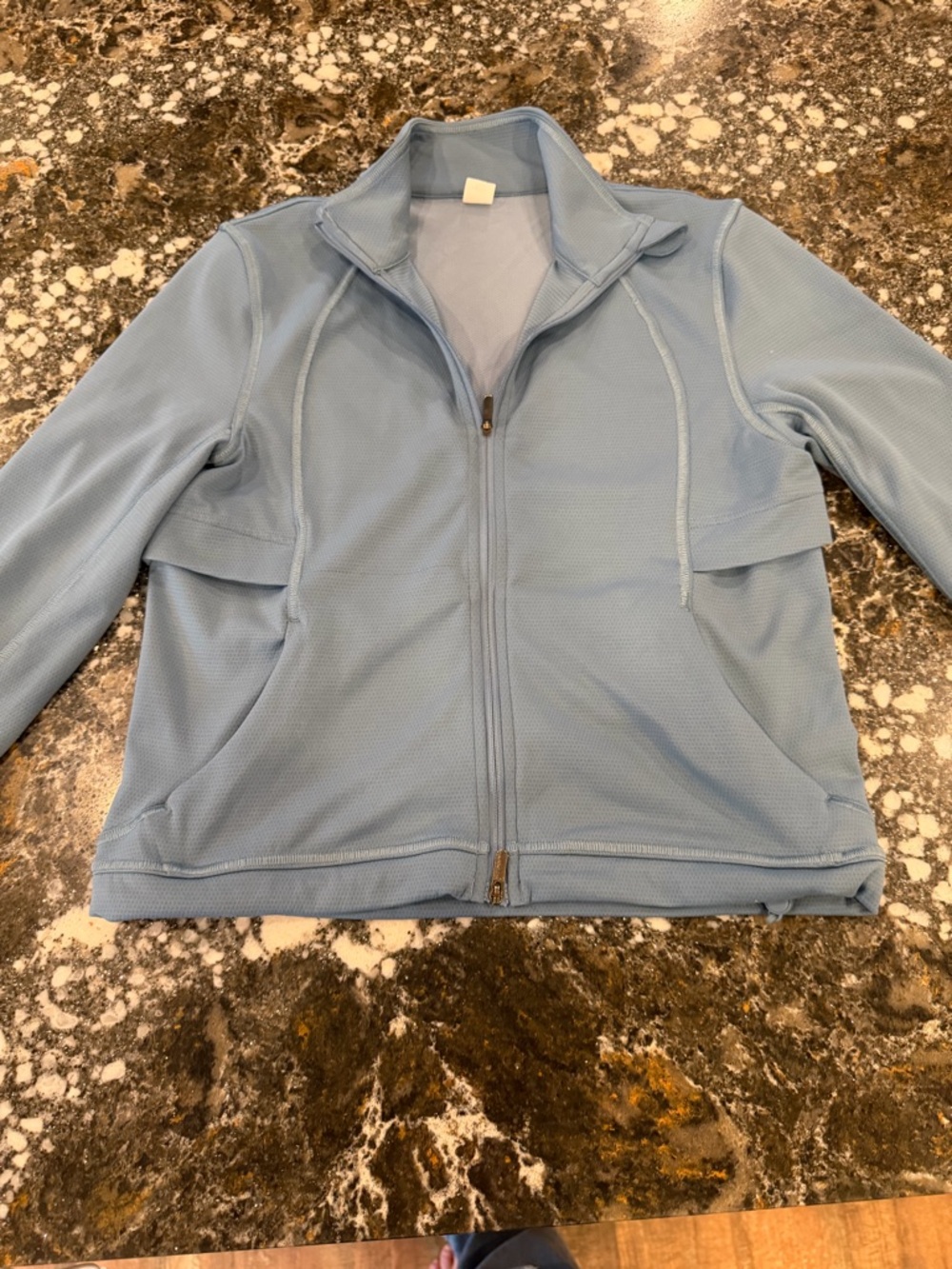 lululemon athletica slate blue full-zip athletic jacket